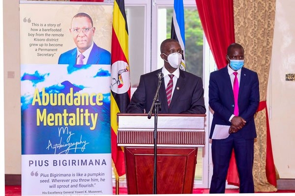 Museveni launches two books authored by PS Bigirimana